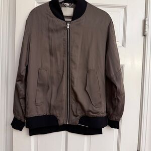 Soia & Kyo Olive Bomber Jacket